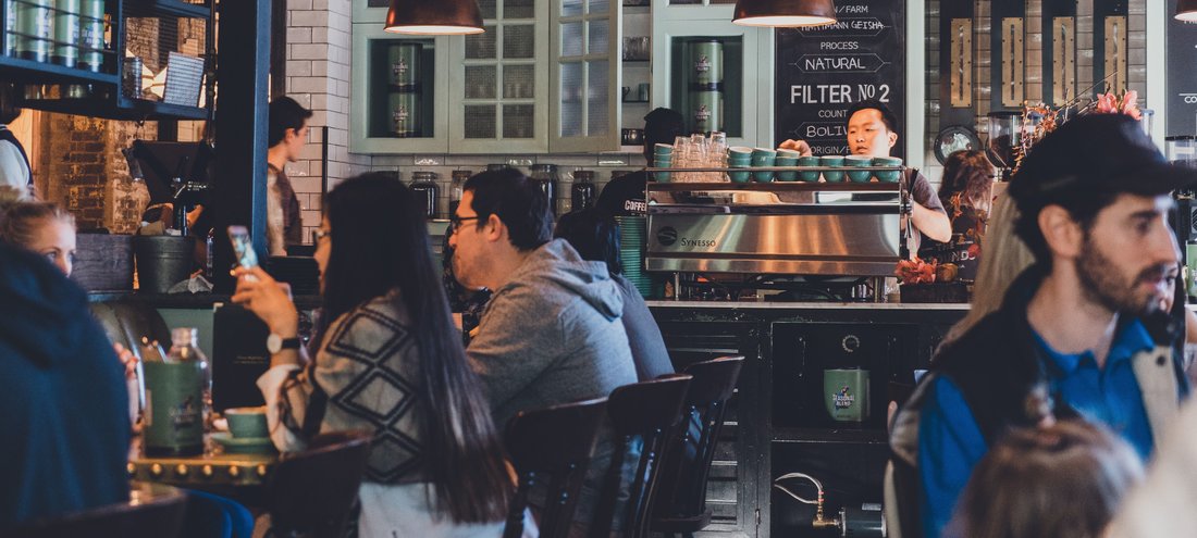 people in restaurant